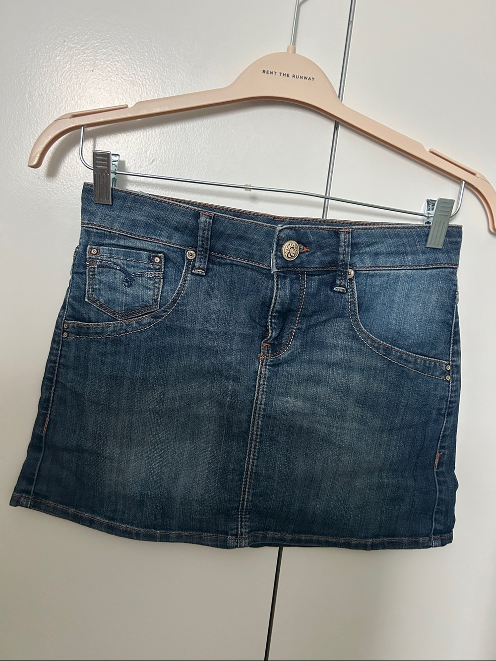 Mavi Dark Blue Denim Mini Skirt